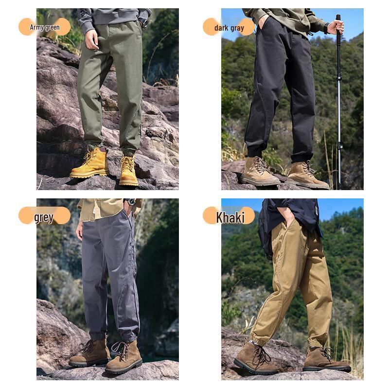 Eastern Camel Men's Tapered Casual Cargo Pants