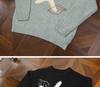 Unisex Korean Lazy Star Embroidered Round Neck Sweater - Casual Autumn/Winter Knit Top