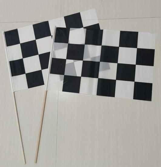 F1 Racing Zwart-Wit Schaakbord Vlag Banner - Rode & Witte Optie Beschikbaar