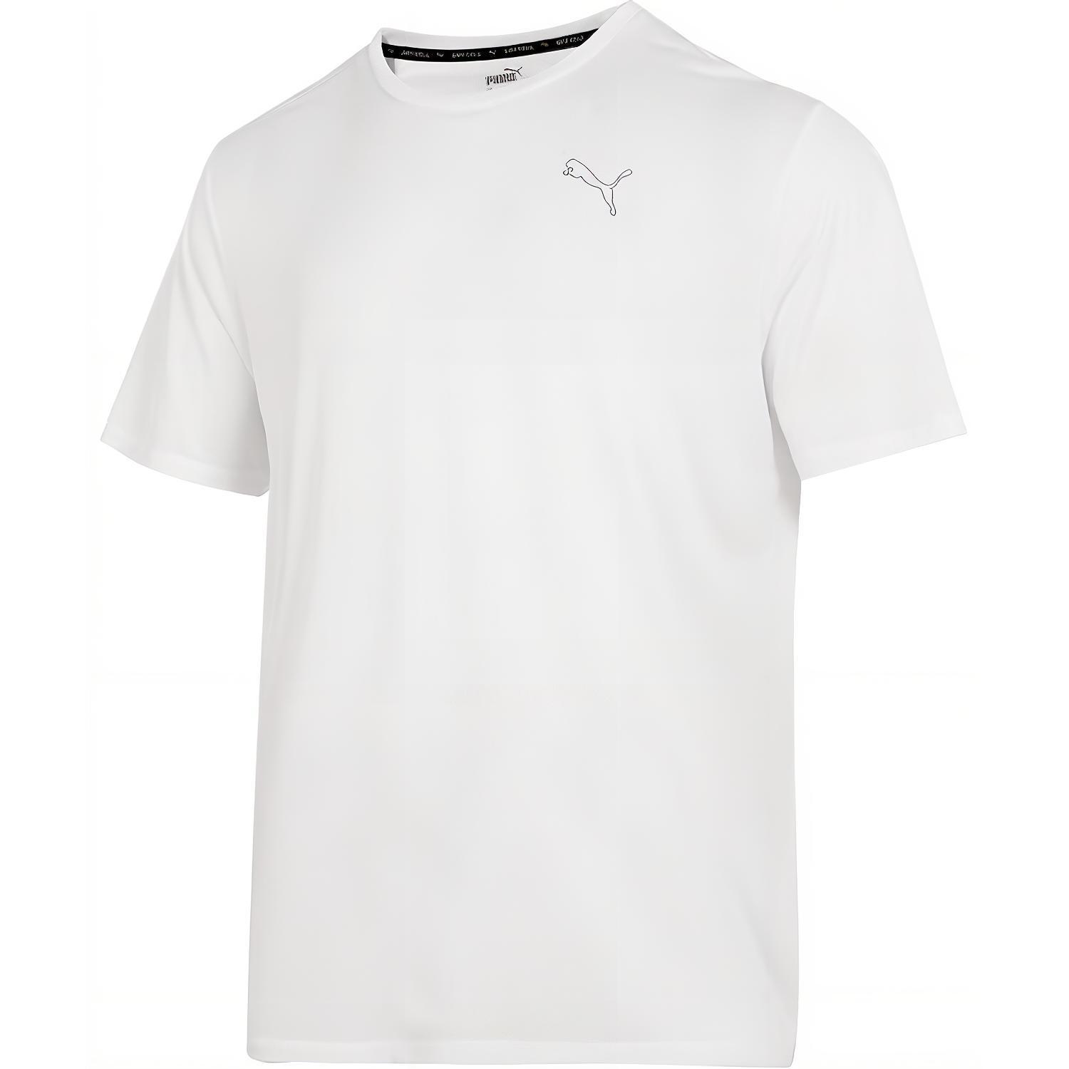 

Puma Футболка с круглым вырезом и коротким рукавом, мужская, белая 587212-02 L