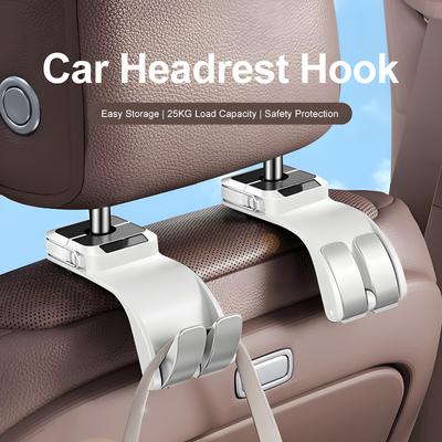 Neue Auto-Kopfstützenhaken Haken für Taschen Sitzlehne Autositz Kopfstützenhaken Auto-Rücksitz-Organizer Haken Handtasche Kleiderhalter