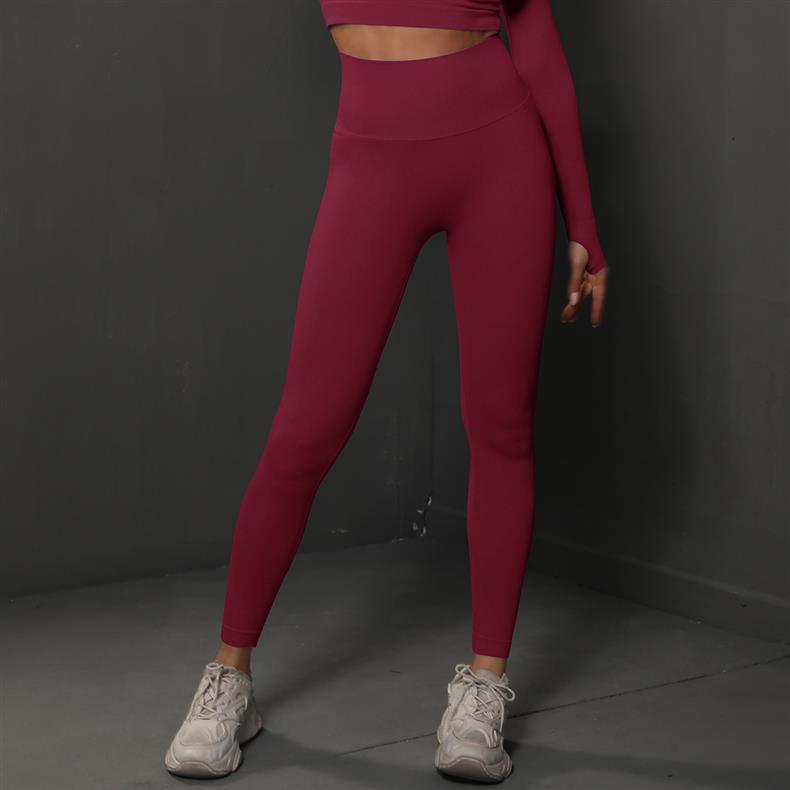 ALO Yoga Dames Hoge Taille Strakke Sportbroek - Perzik Lift Hardlopen Fitness Capris