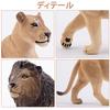 TOYMANY 6-Piece Lion Figure Set, Wild Animal Figures, Animal Models for Parents and Children, Realistic Animal Models, Popular Animal Toys, Birthday