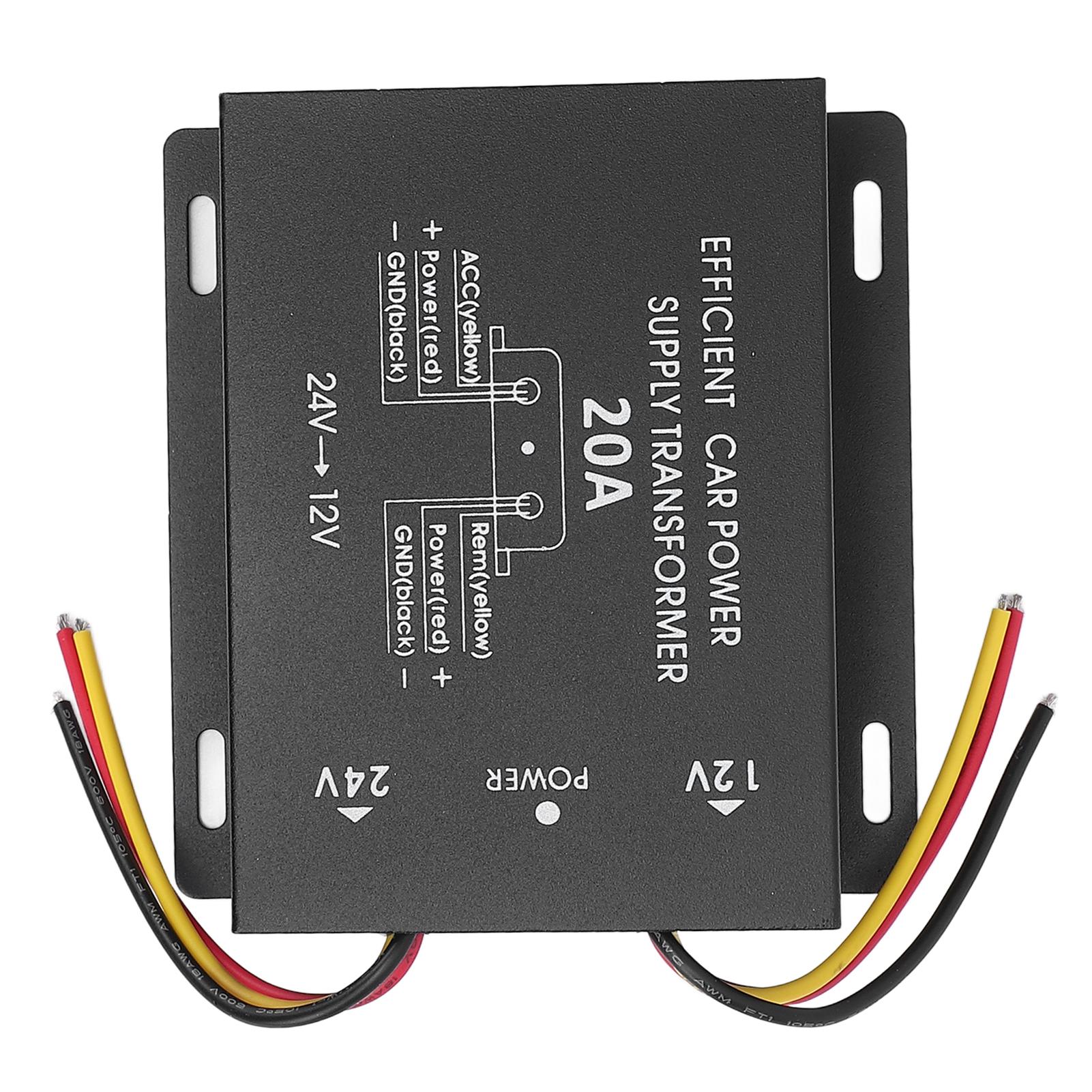 

Преобразователь напряжения 24 В в 12 В постоянного тока, мощный автомобильный источник питания, преобразователь напряжения для грузовиков, автодомов