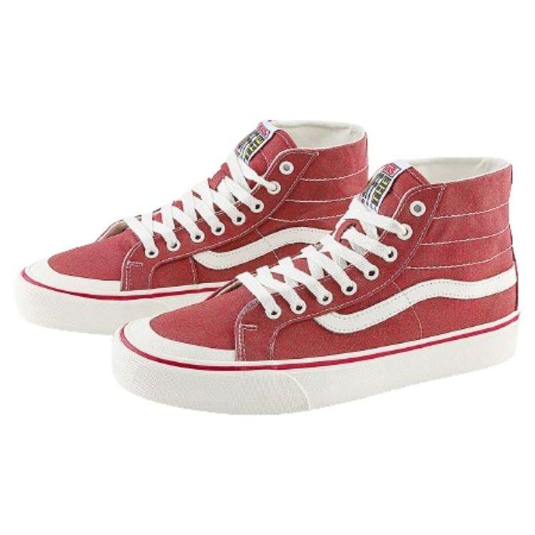 Vans Sk8 Comfortable Simple High-Top Skate Shoes Unisex Sneakers Red VN0A4BX7BJL