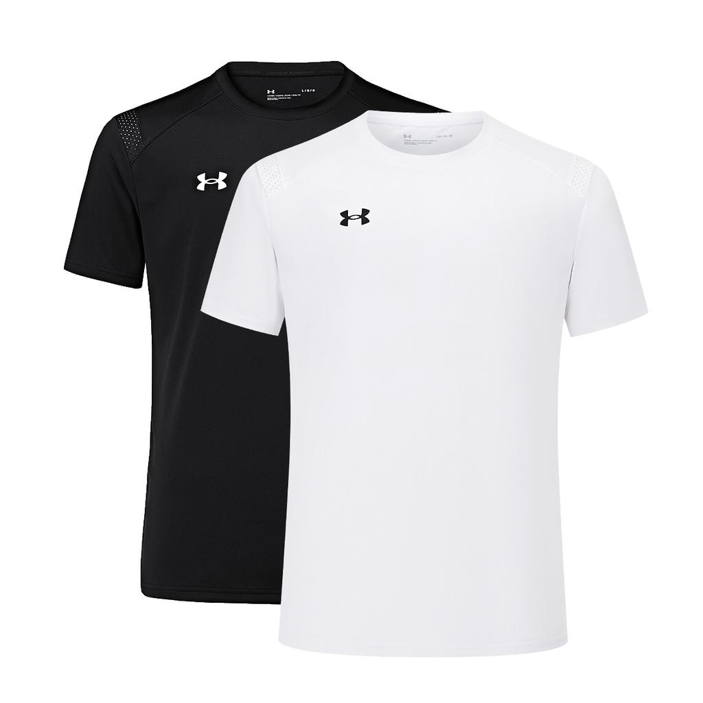 Under Armour Sports Jersey Running Casual Short Sleeve T-Shirt 2-Pack Unisex Tops Black White 21500525-001+21500525-100