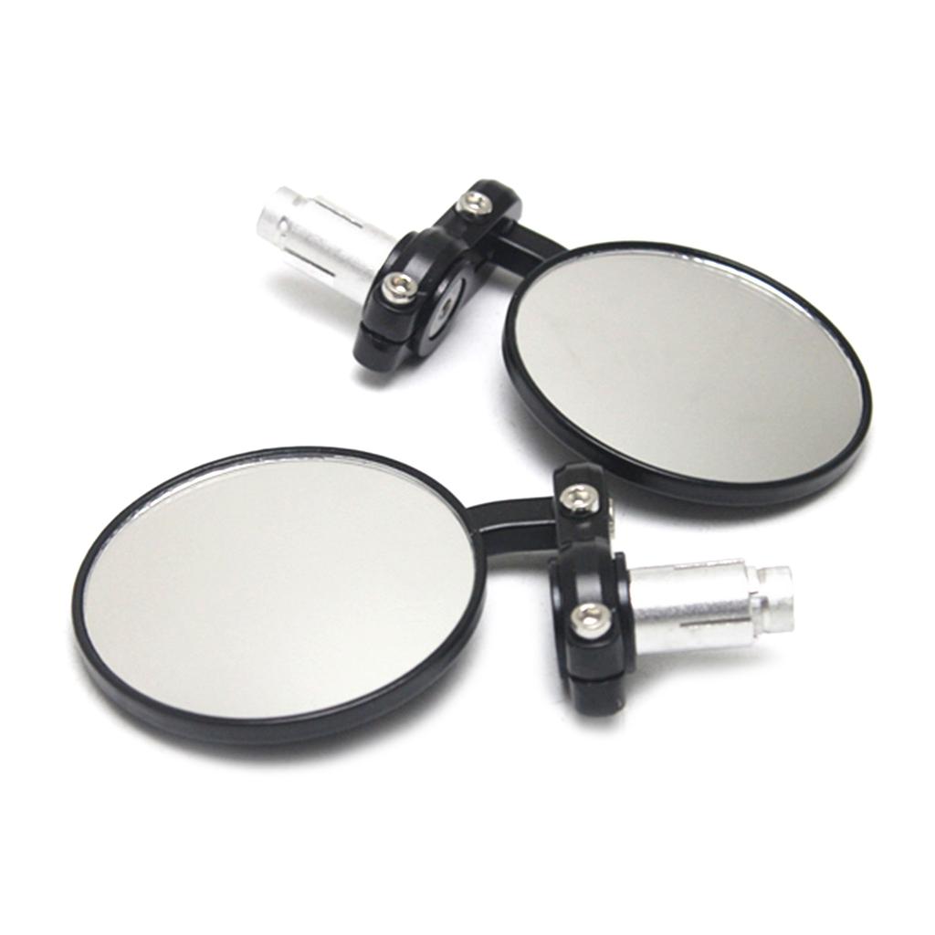 Motorcycle Handlebar Accessory Hand Rear View Side Mirrors 22mm 7/8" 1 Pair Universal