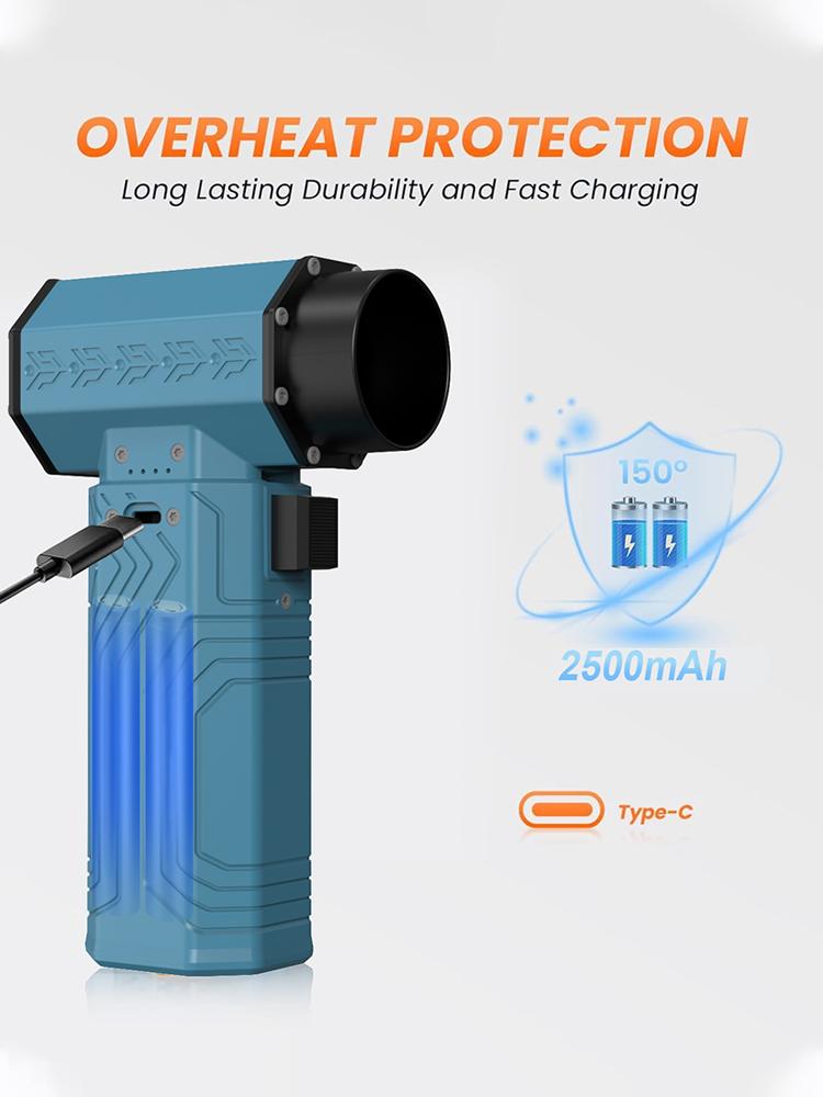 210000 RPM Brushless Motor 3nd Generation Violent Blower Handheld Mini Turbo Jet Fan Wind Speed 70m/s industrial Duct Fan