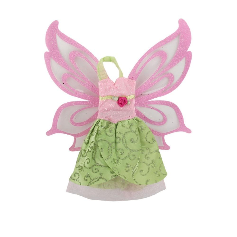 Cute Doll Clothes Fairy Dresses Butterfly Wing Skirt for 1/6 BJD&30cm Doll Doll Accessories Toys