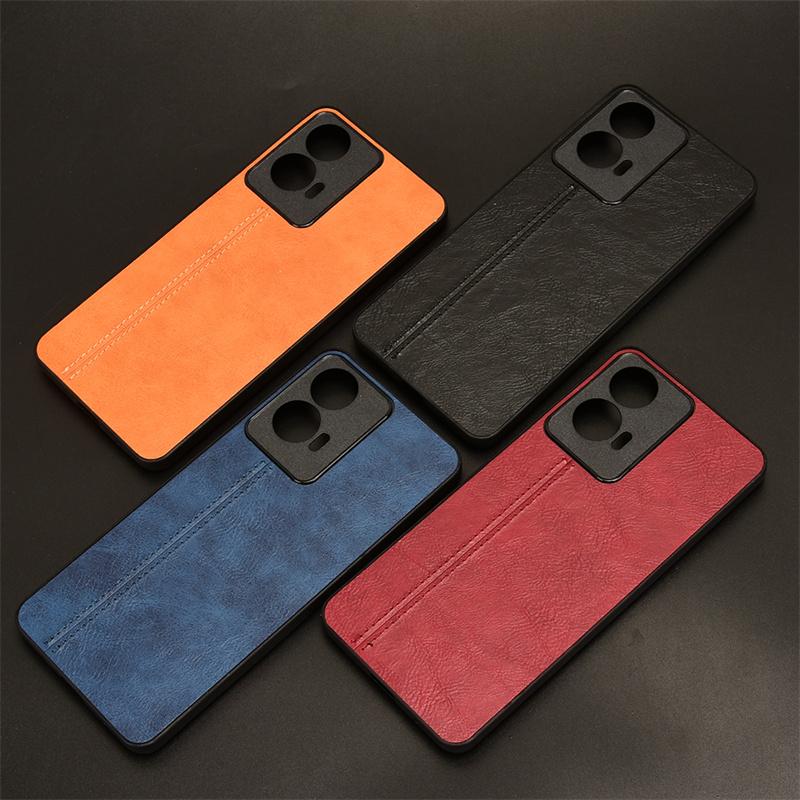 Stitching Fabric Leather Texture Case for Motorola Moto G17 Power G15 G85 G34 G54 G84 G14 G24 Cover Coque Shell Fundas