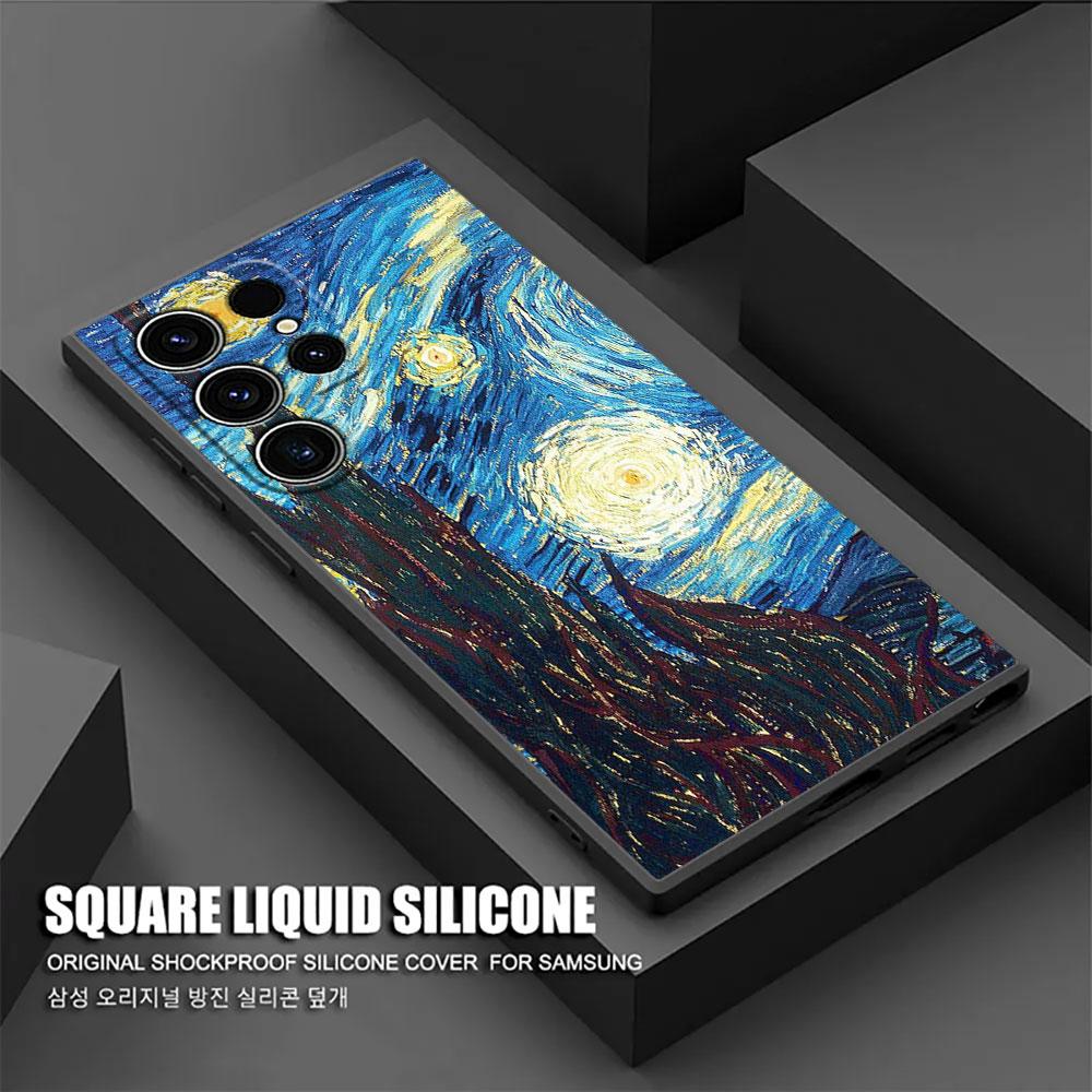 Van Gogh Starry Night Cafe Terrace Phone Case For Samsung Galaxy S26 Ultra S25 FE S24 S23 S21 Ultra S20 FE S22 S26 Plus 5G Cover
