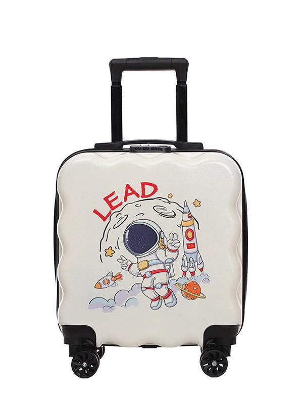 Children's Fashion Cartoon Trolley Case with Universal Wheels & Combination Lock
