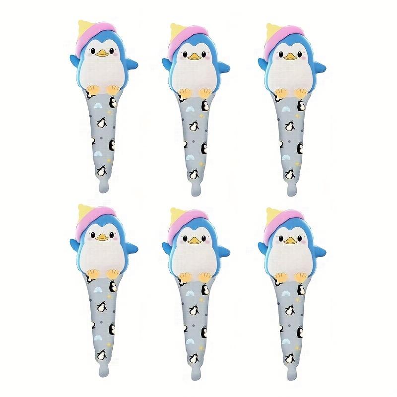 

6 палочек для воздушных шаров в виде пингвинов, 23,7-дюймовые воздушные шары из алюминиевой фольги, украшение для вечеринки в морском стиле, подходит для дней рождений и различных праздничных торжеств 6 - 23.7 Penguin Handheld Ball Balloons