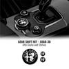 EKQNR1 3D Zinc Alloy Car Central Control Console Knob Logo Sticker Decoration Fit Alfa Romeo Giulia Stelvio