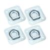 4 buc Inele D de ancorare încastrate, rezistente, 124x114mm, Ancore de ancorare marfă cu montaj încastrat pentru furgonete