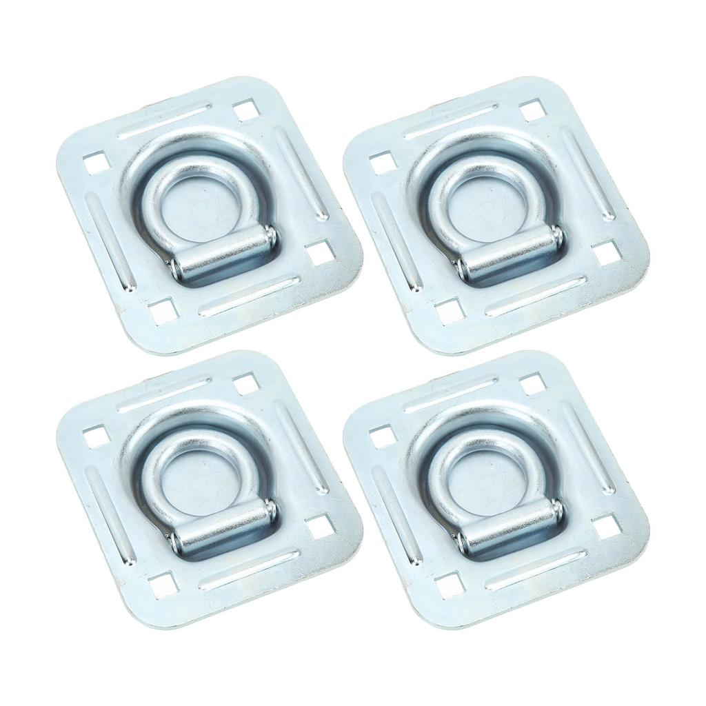 4 buc Inele D de ancorare încastrate, rezistente, 124x114mm, Ancore de ancorare marfă cu montaj încastrat pentru furgonete