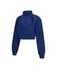 WANNABEZFIT Symmetric Woven Crop Jacket Ocean Blue