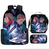 Spell Return Battle School Bag Elementary School Student Animation Backpack Large Capacity Three-piece Set