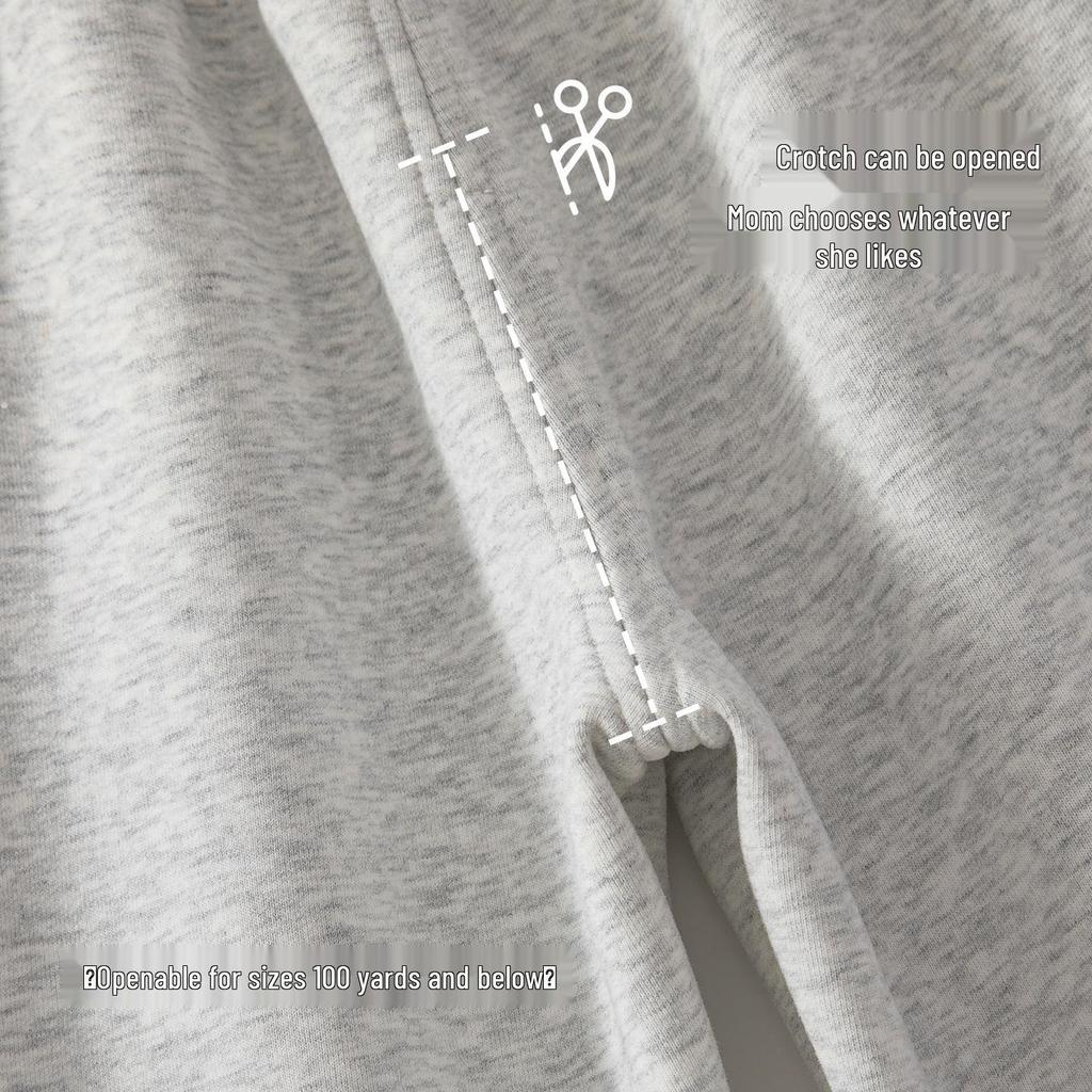 Autumn Baby & Toddler Sweatpants: Multiple Colors, Single Layer, Crotch Opening for Casual Wear