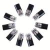 10pcs 2 Pin 2 Way Universal Compact Wire Terminals, No Wire-Stripping Required, Toolless Spring Wire Connectors, Quick Splice