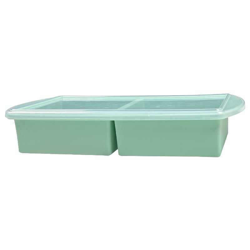 Frozen soup silicone large ice grid with lid, hot pot base packing box, stock frozen storage box, ice cube mold