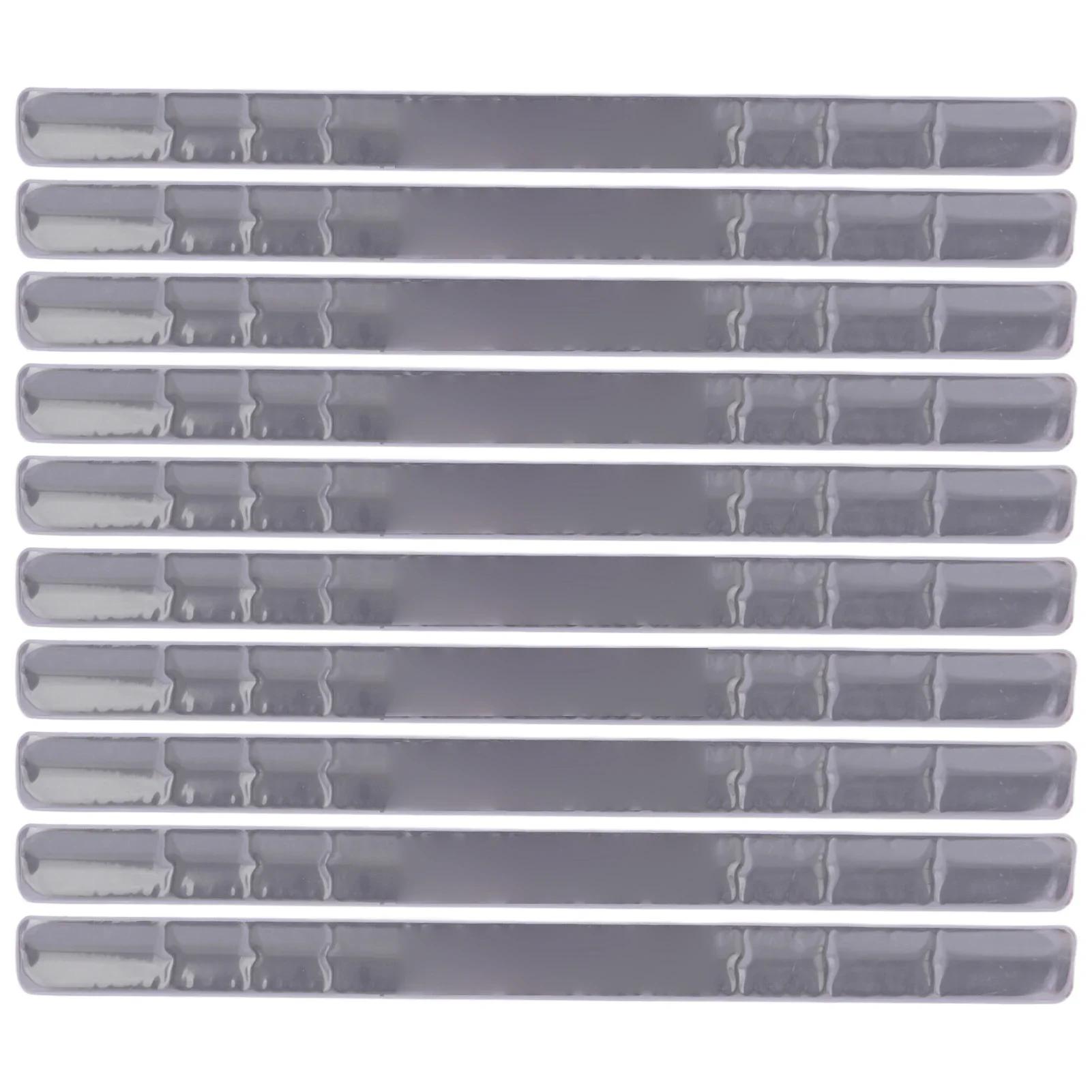 10PCS Reflective Arm Band Silicon Steel Slap Armband Bracelet Bands For Clothing Sports Riding A3