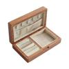 Wood Jewelry Trinket Box Handmade Showcase for Necklace DIY Bead Crafting