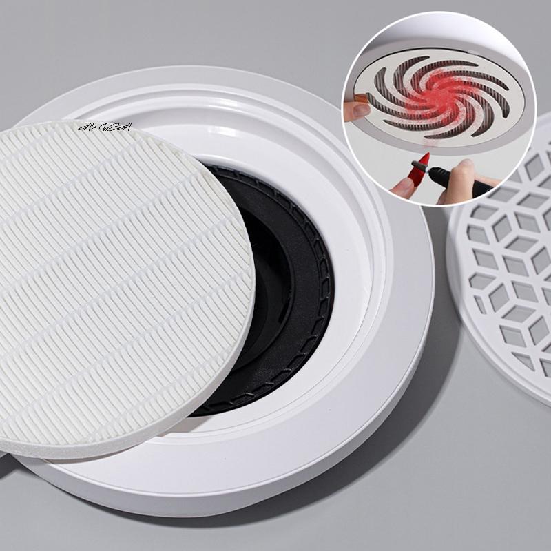 Brushless Nail Dust Extractor Filter - Replacement Filter for Nail Vacuum Cleaner Manicure Screen Plate Nail Dust Collector