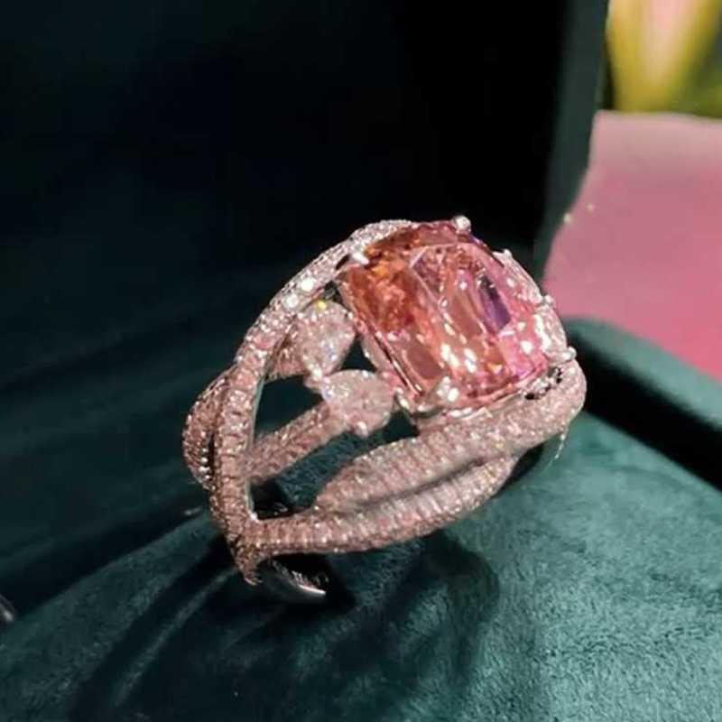 Sace Gems Klasický zirkonový prsten ze slitiny mědi, dámské šperky, svatební dárek pro párty