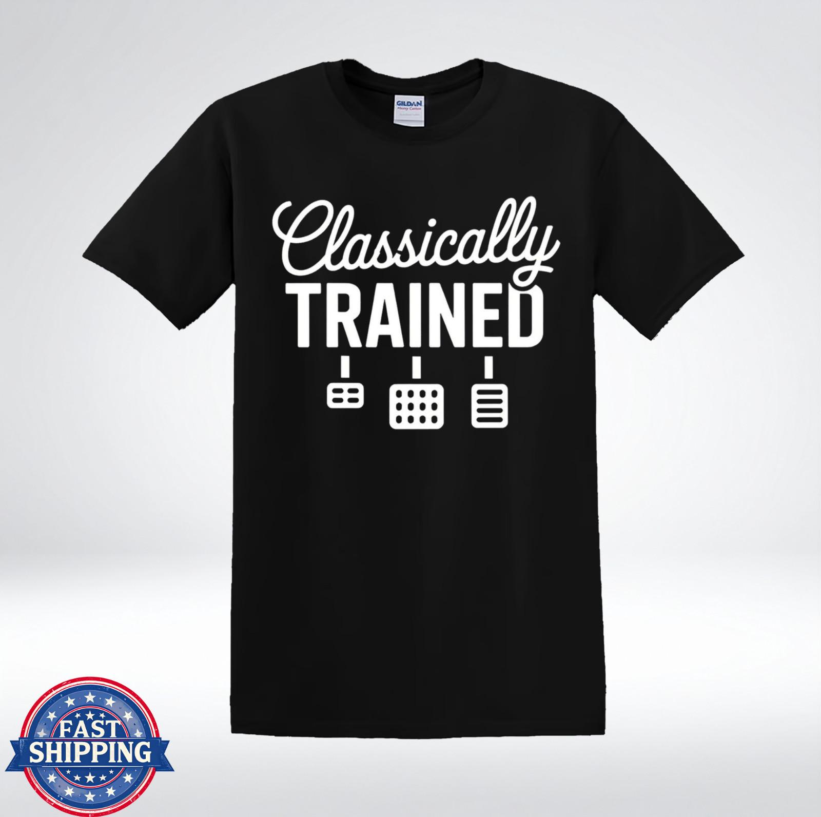 Classically Trained Math Logic Nerd Geek Funny Graphic T-Shirt M
