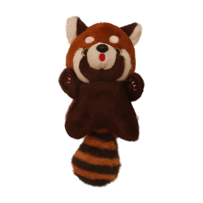 Cute Cartoon Raccoon Pendant Plush Toy Keychain Charm