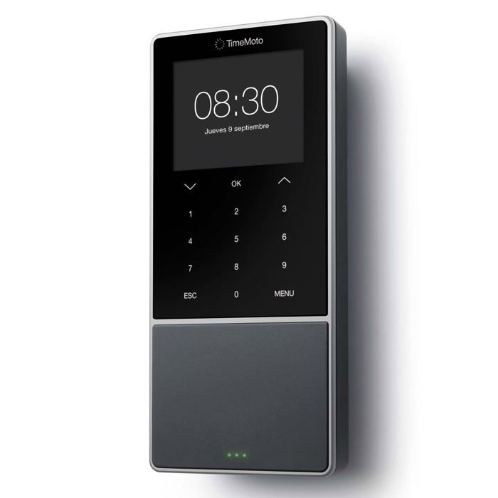 TimeMoto TM-818 SC Système de pointage avec Lecteur MIFARE et RFID Jusquà 2000 utilisateur - y Compris Logiciel de