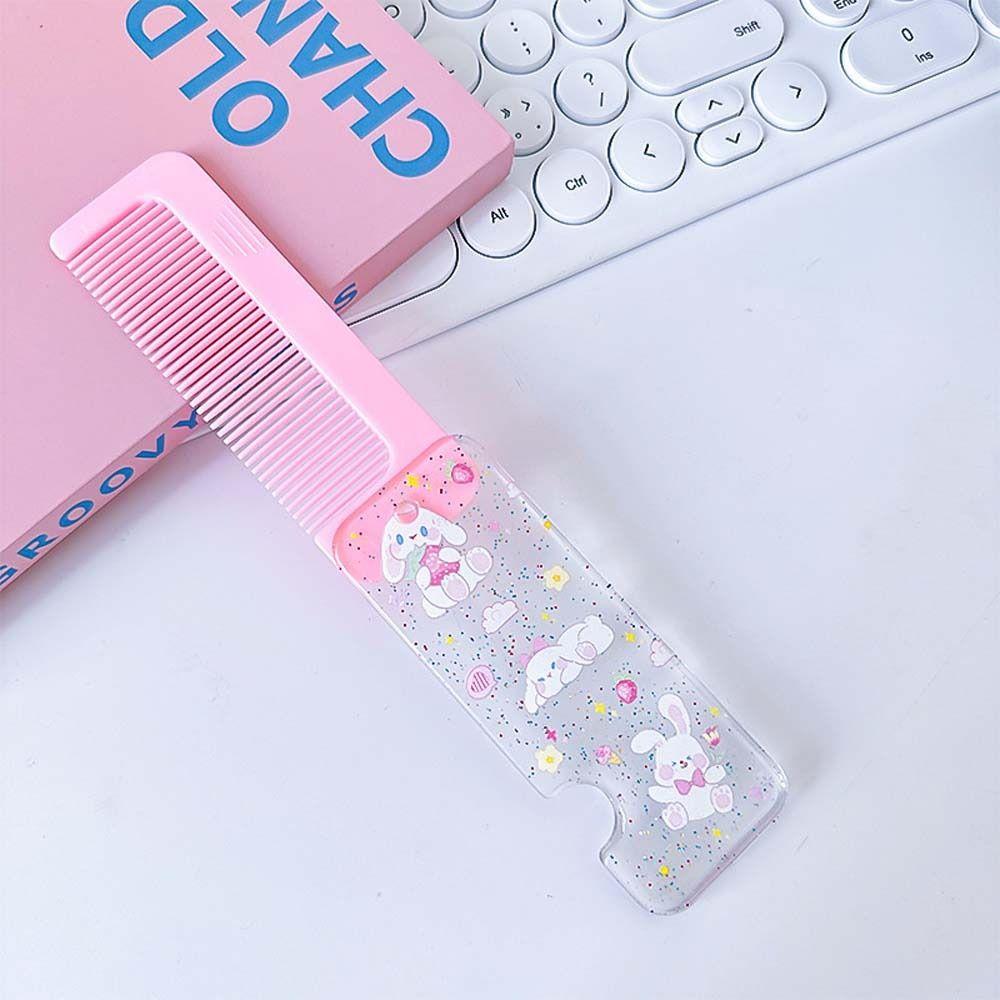 

Инструмент для укладки волос Складная расческа Парикмахерская Складная расческа с мелкими зубьями Бытовая розовый