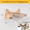 ZibanJia Solid Wood Wall-Mounted Cat Shelf