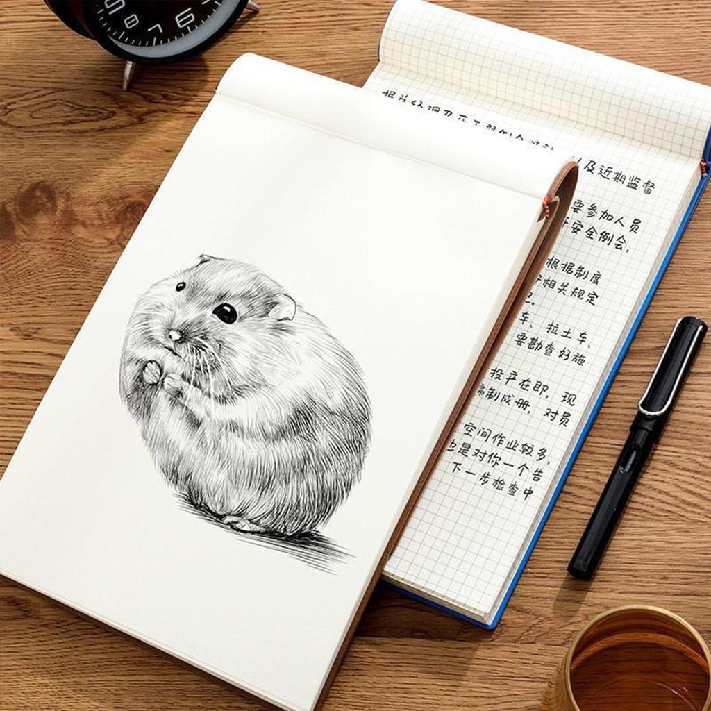 B5 Soft Leather Student Subject Notebook, Work Meeting Record Book, Business Notepad, Drawing Book, Mind Map, Grid/lined Blank Pages