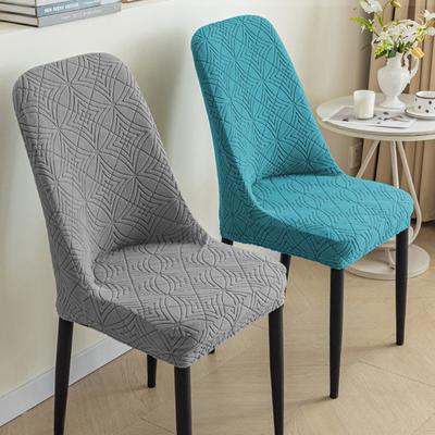 1PC Thickened Shaker Velvet Chair Cover One-piece Chair Cover Elastic Dining Chair Cover Stool Cover Hotel Restaurant Chair Cover