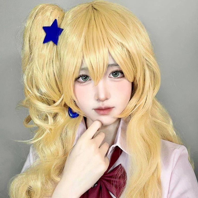 

Аниме косплей парик для студентки с одним хвостом One size fits all adults жёлтый