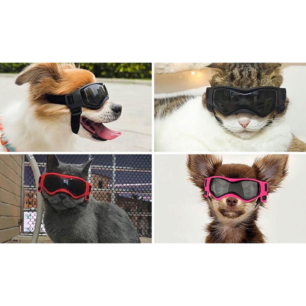 Winproof Dog Sunglasses Suitable for Medium-Large Dog Pet Glasses for Snow Beach Outdoor Riding Snow Sports Eye Wear