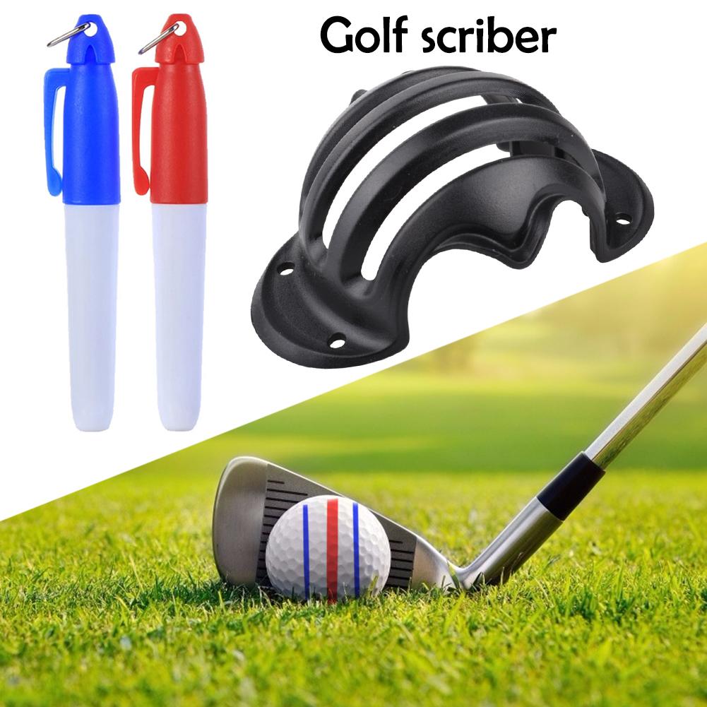 Golf Ball Line Liner Marker Pen Template Alignment Marks Tool Aid Golf Equipment for Outdoor Exercise Sport Ornaments