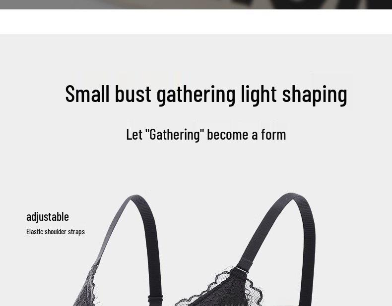 Summer Lace Push-Up Wireless Bra: Enhances Small Chest, Anti-Sag Support, Sexy Triangle Cup Design