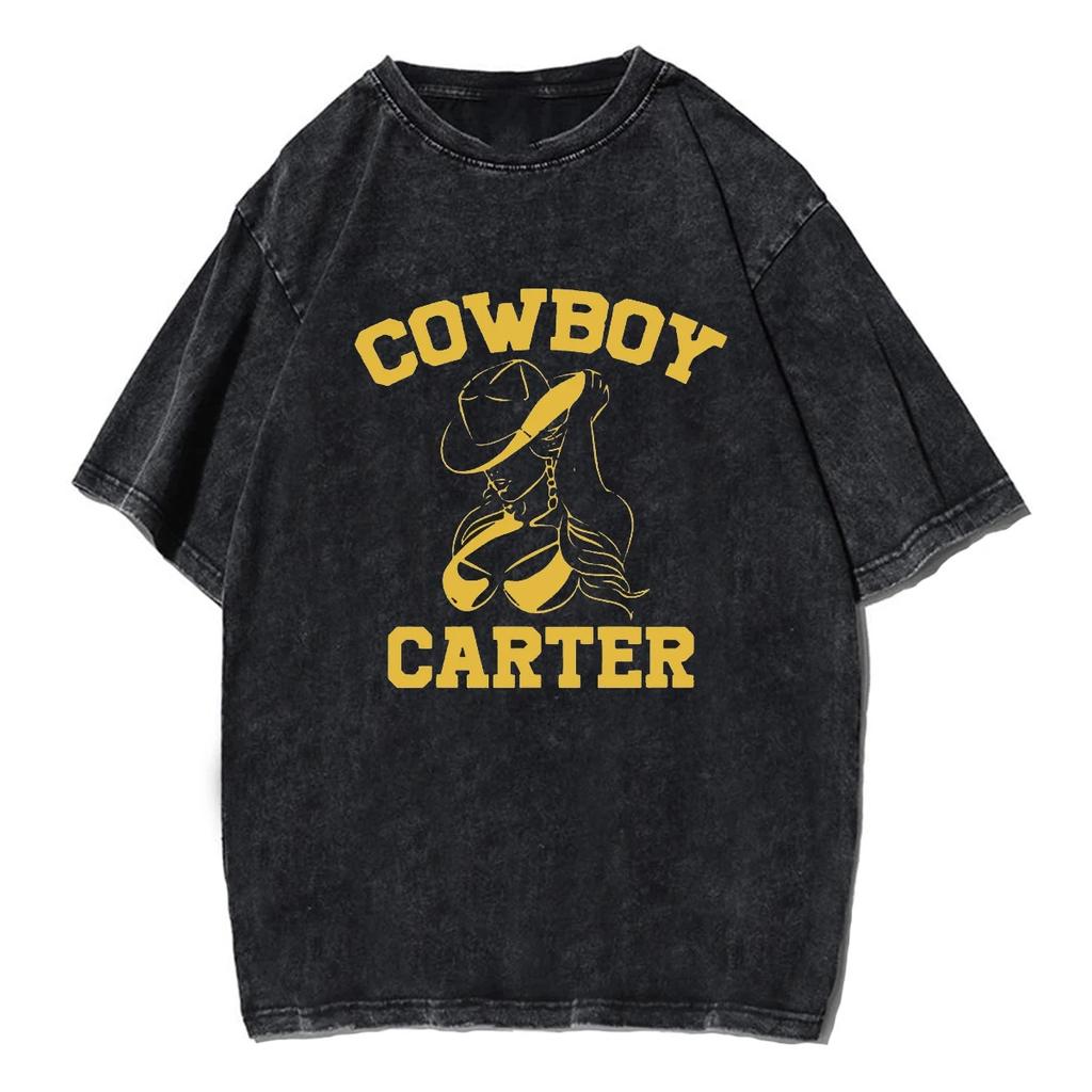 Beyonce Cowboy Carter Cotton Shirt Music Tour for Fans Y2k Women T-shirts Men Fugees Men Clothing T Shirt Woman Fugees Tiki