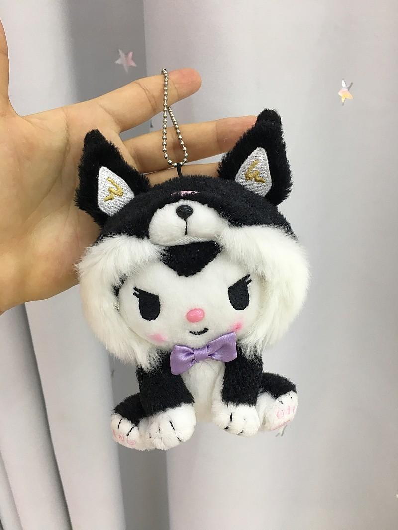 Sanrio Kuromi Plush Toy With Short Plush Material For Collectors And Kids Kuromi Keychain