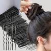 Pince à Cheveux Ondulée en Forme de U de 5/6/7cm Épingle à Cheveux Barrette Pince de Salon Épingles à Cheveux en Métal Noir Bricolage Coiffure de Mariée Accessoires pour Cheveux Femme