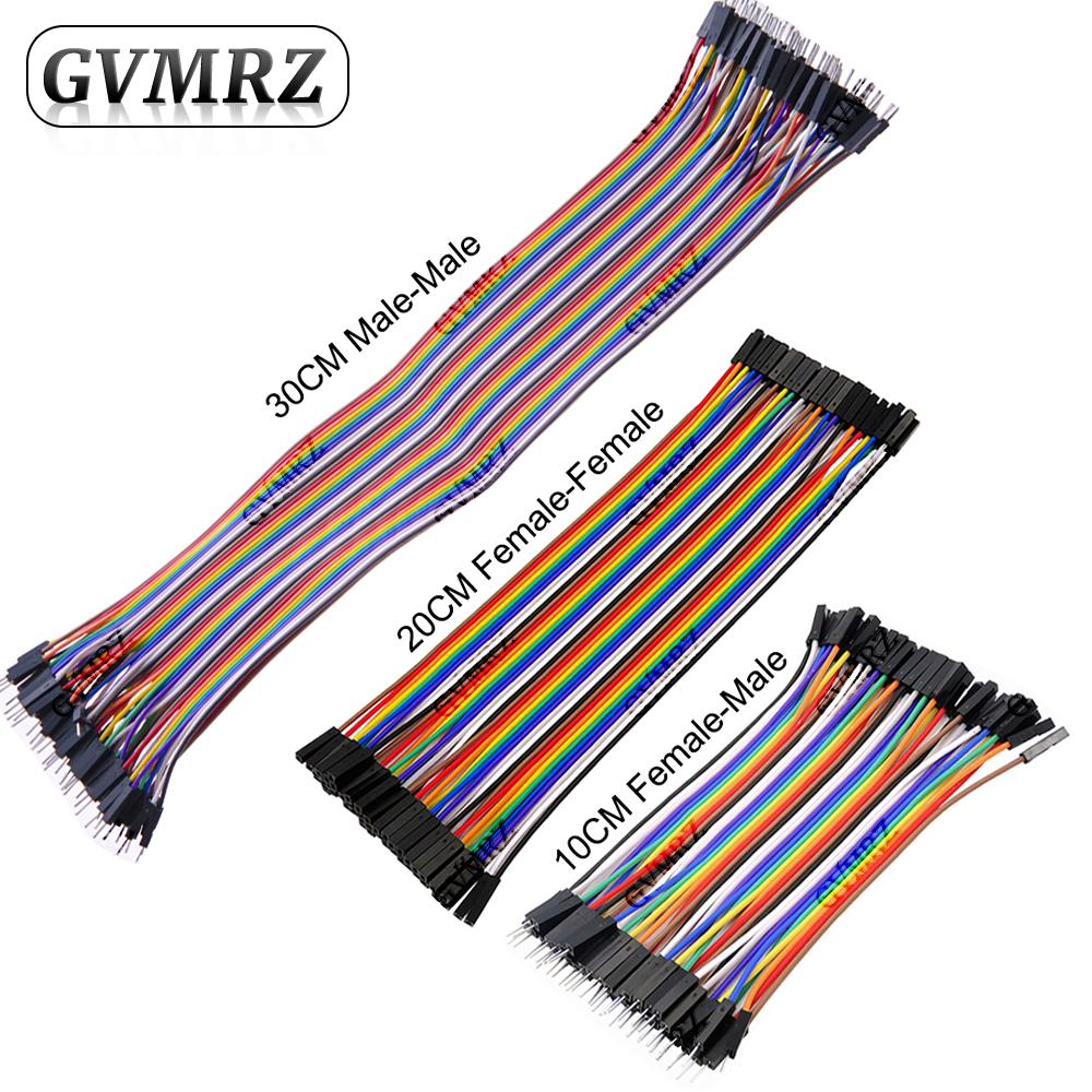 Dupont Cable Kit 10CM 20CM 30CM  Male to Male Female to Female Male to Female Jumper Wires for Arduino Raspberry P