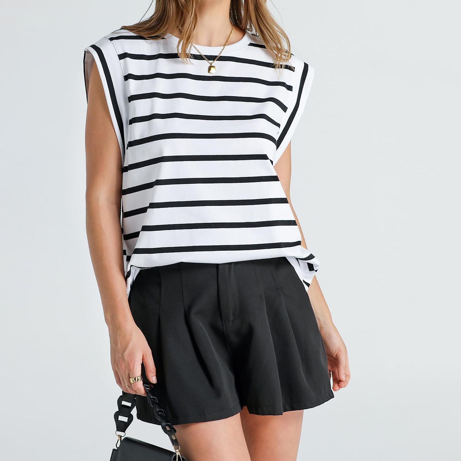 

Женский топ с закрытыми рукавами, летний жилет, базовая футболка, свободная XL