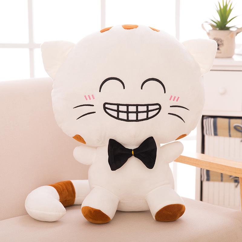 Adorable Cartoon Cat Shape Stuffed Plush Doll Soft Plush Toy Sofa Car Decorative Ornament Birthday Gift