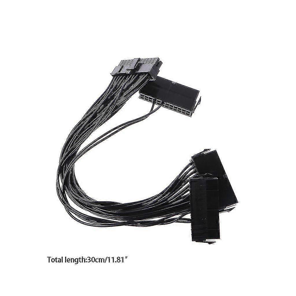 24pin 20+4pin Triple Psu Atx Power Supply Adapter Cable 18awg Wire For Mining