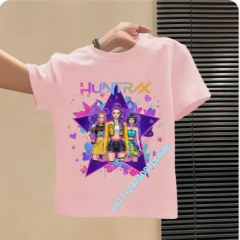 Style Children's Pure Cotton Short-Sleeved Cartoon Printed Summer T-Shirt - Girls' Casual Shirt for Leisure, Boys' Sports Shirt