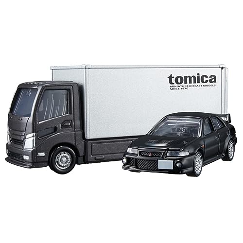 Takara Tomy Tomica Premium Транспортер Tomica Mitsubishi Lancer Evolution VI GSR Миниатюрная модель автомобиля Игрушка для детей от 6 лет