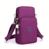 Women's Oxford Fabric Crossbody Bag, New Style Vertical Phone Pouch, Small Wristlet Purse with Adjustable Strap KTB